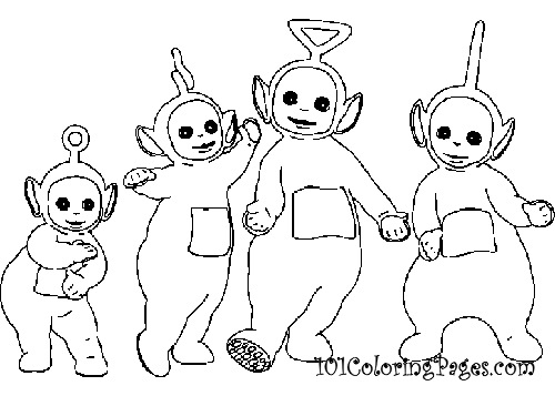 Coloring page: Teletubbies (Cartoons) #49729 - Free Printable Coloring Pages