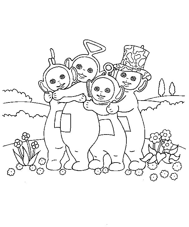Coloring page: Teletubbies (Cartoons) #49733 - Free Printable Coloring Pages