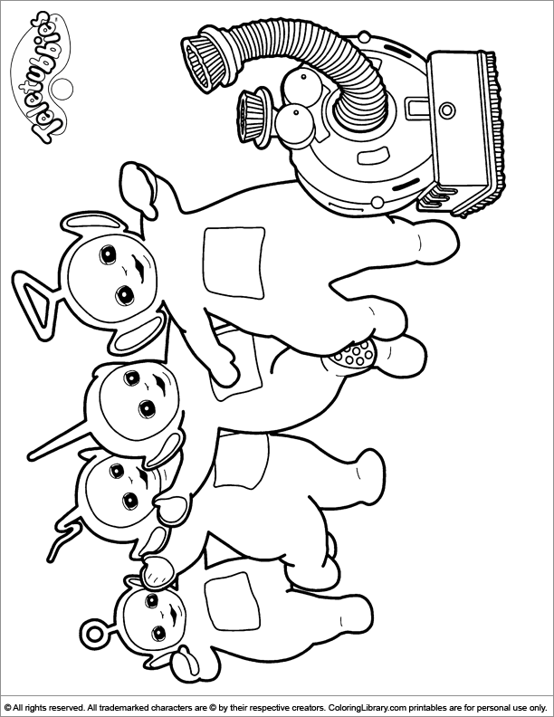 Coloring page: Teletubbies (Cartoons) #49738 - Free Printable Coloring Pages