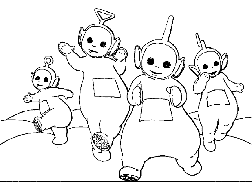 Coloring page: Teletubbies (Cartoons) #49739 - Free Printable Coloring Pages