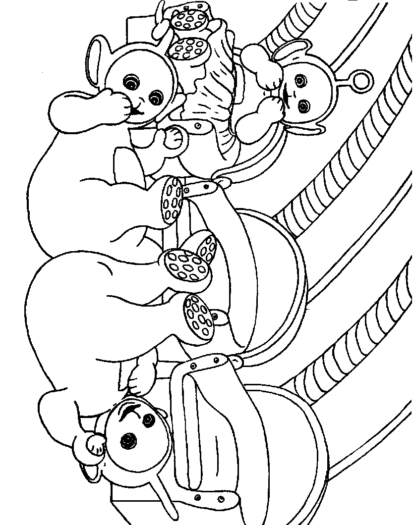 Coloring page: Teletubbies (Cartoons) #49742 - Free Printable Coloring Pages