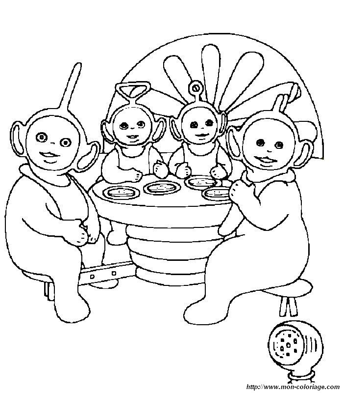 Coloring page: Teletubbies (Cartoons) #49743 - Free Printable Coloring Pages