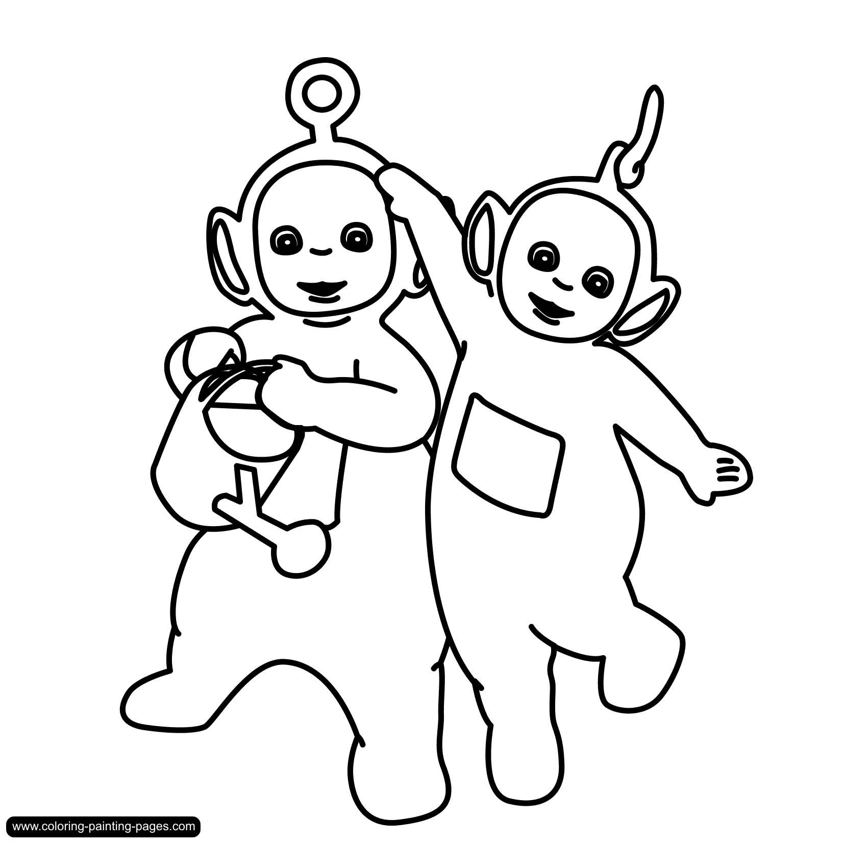 Coloring page: Teletubbies (Cartoons) #49744 - Free Printable Coloring Pages