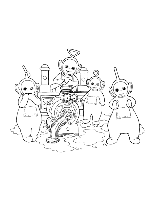Coloring page: Teletubbies (Cartoons) #49749 - Free Printable Coloring Pages