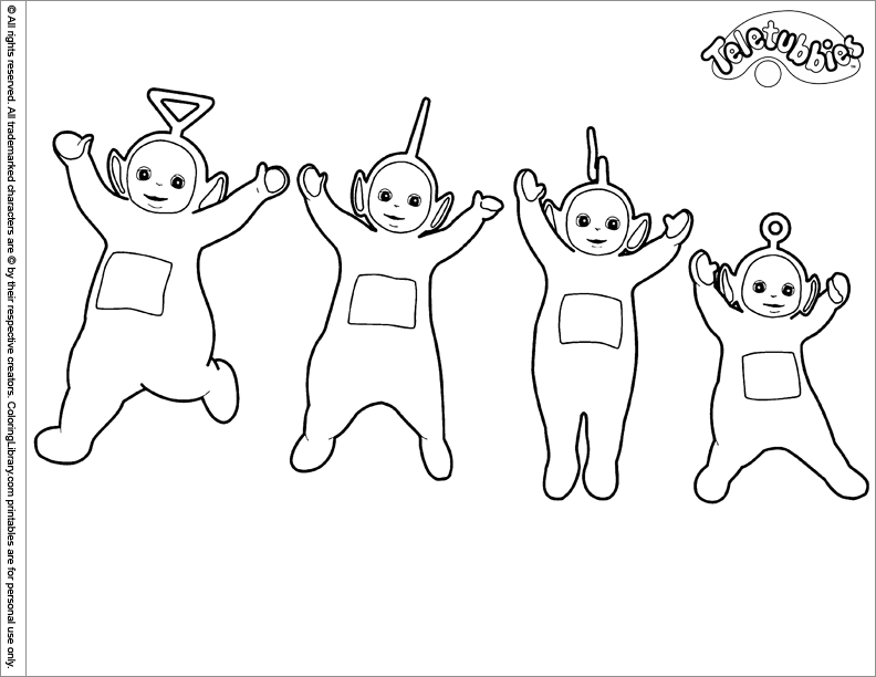 Drawing Teletubbies #49762 (Cartoons) – Printable coloring pages