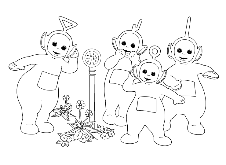 Coloring page: Teletubbies (Cartoons) #49769 - Free Printable Coloring Pages
