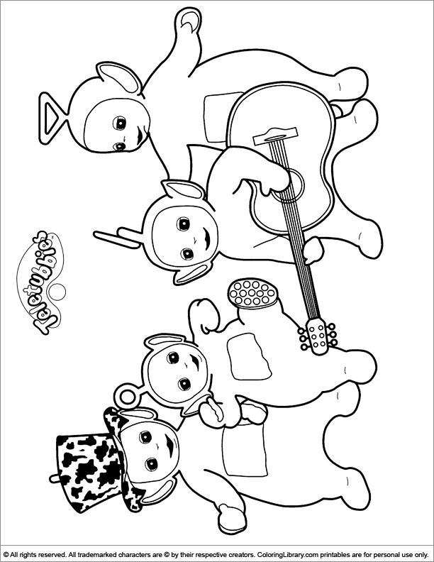 Coloring page: Teletubbies (Cartoons) #49779 - Free Printable Coloring Pages