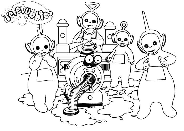 Coloring page: Teletubbies (Cartoons) #49785 - Free Printable Coloring Pages