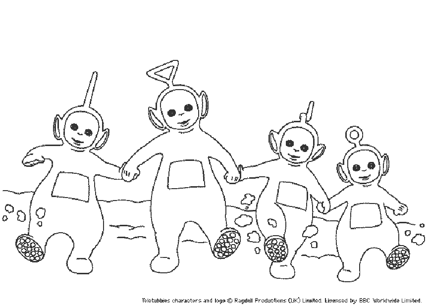 Coloring page: Teletubbies (Cartoons) #49809 - Free Printable Coloring Pages