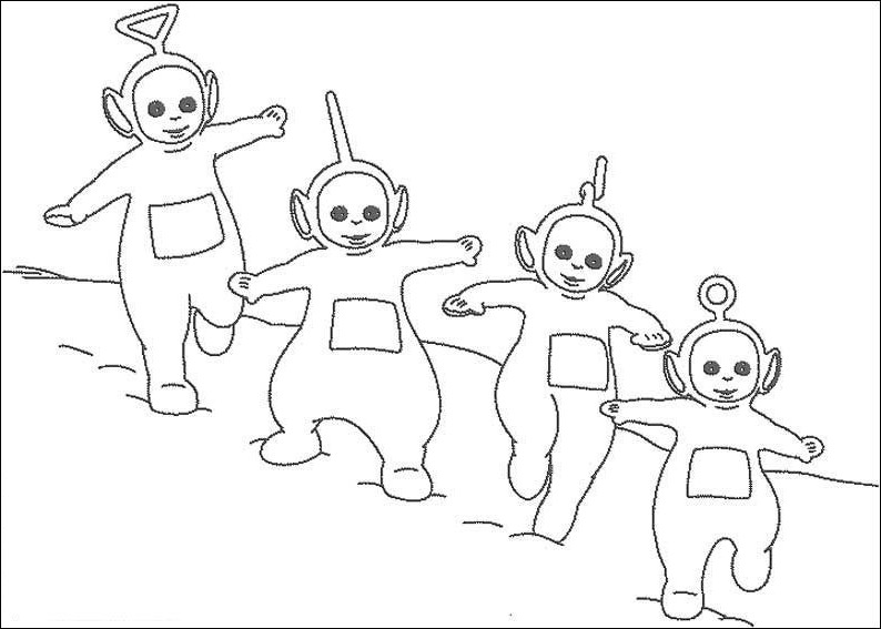 Coloring page: Teletubbies (Cartoons) #49820 - Free Printable Coloring Pages