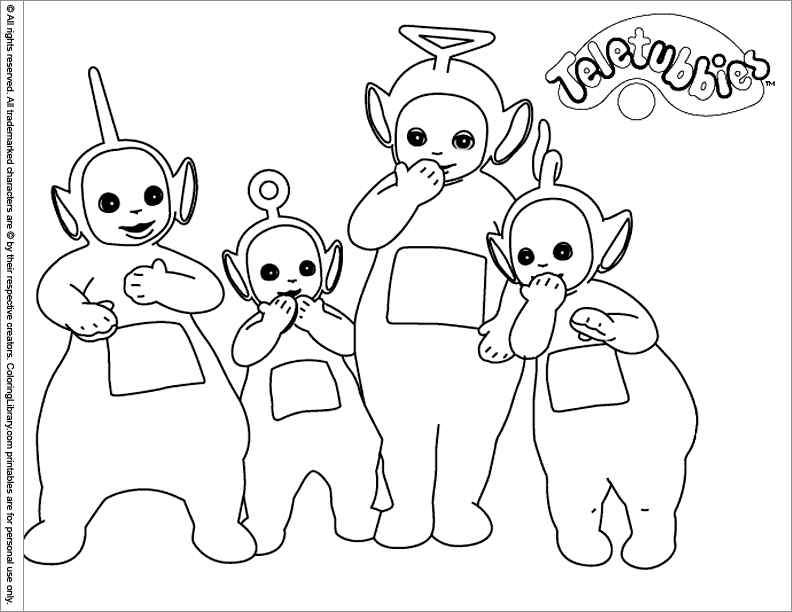 Coloring page: Teletubbies (Cartoons) #49829 - Free Printable Coloring Pages