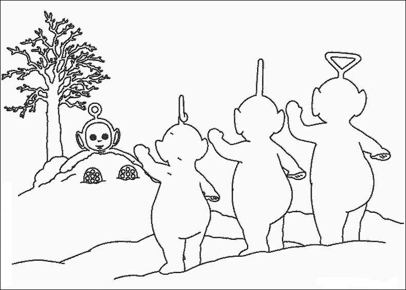 Coloring page: Teletubbies (Cartoons) #49837 - Free Printable Coloring Pages