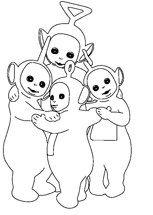 Coloring page: Teletubbies (Cartoons) #49840 - Free Printable Coloring Pages