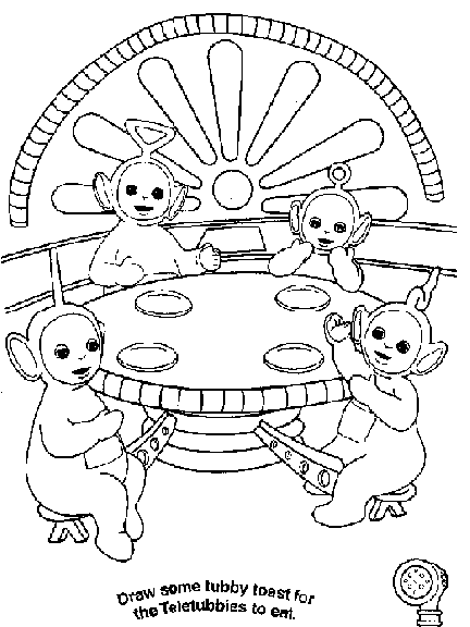 Coloring page: Teletubbies (Cartoons) #49844 - Free Printable Coloring Pages