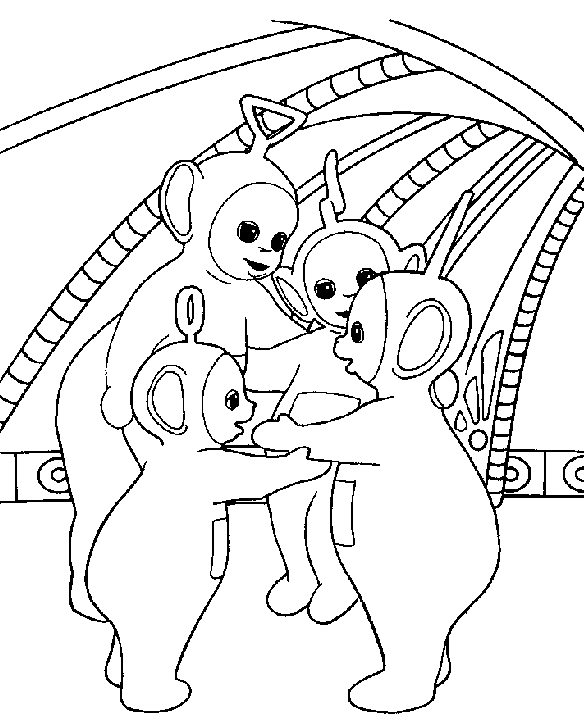 Coloring page: Teletubbies (Cartoons) #49846 - Free Printable Coloring Pages