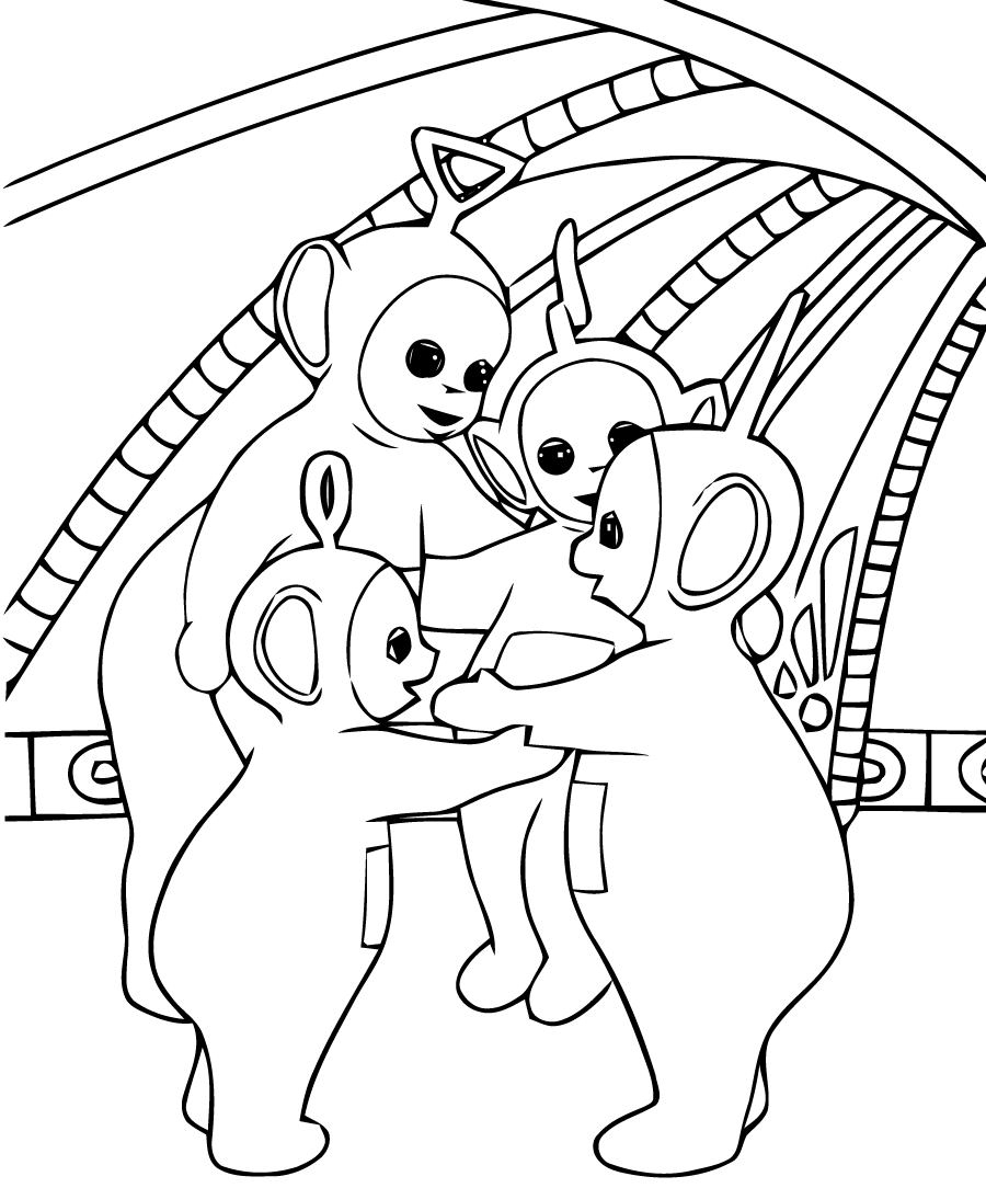 Coloring page: Teletubbies (Cartoons) #49847 - Free Printable Coloring Pages