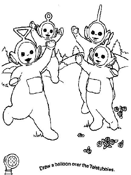 Coloring page: Teletubbies (Cartoons) #49856 - Free Printable Coloring Pages