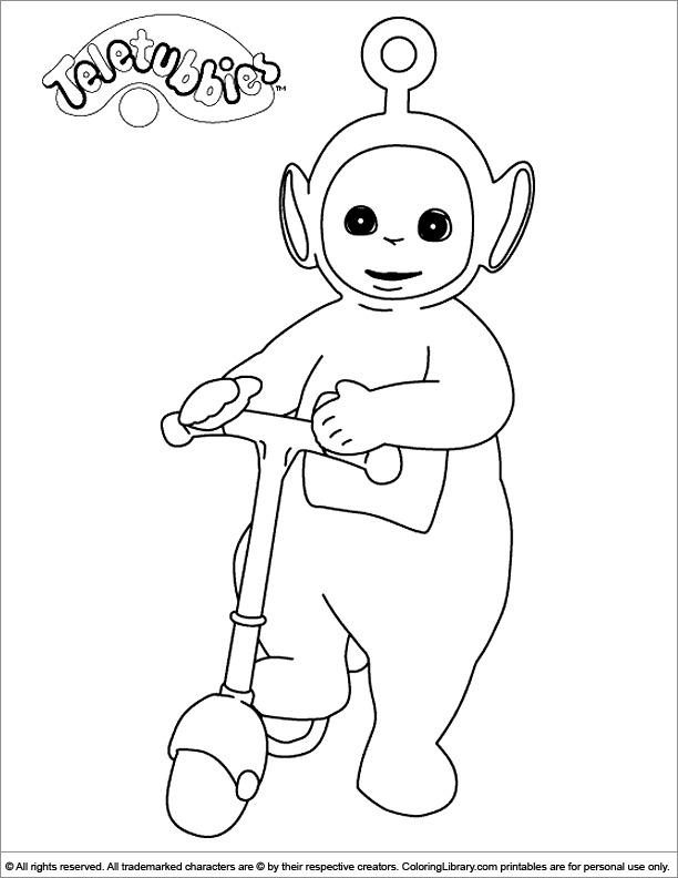 Coloring page: Teletubbies (Cartoons) #49858 - Free Printable Coloring Pages