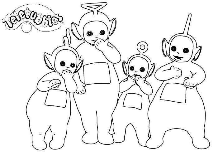 Coloring page: Teletubbies (Cartoons) #49859 - Free Printable Coloring Pages