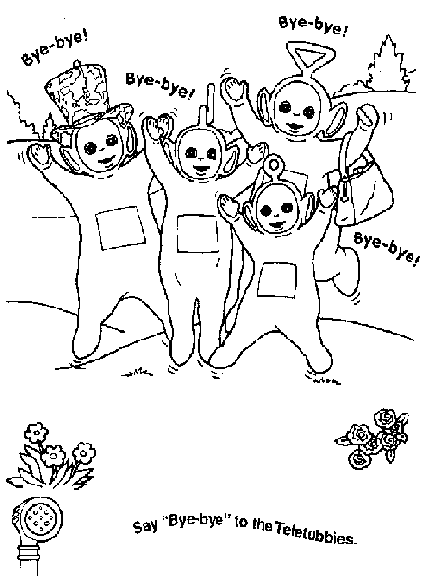 Coloring page: Teletubbies (Cartoons) #49881 - Free Printable Coloring Pages