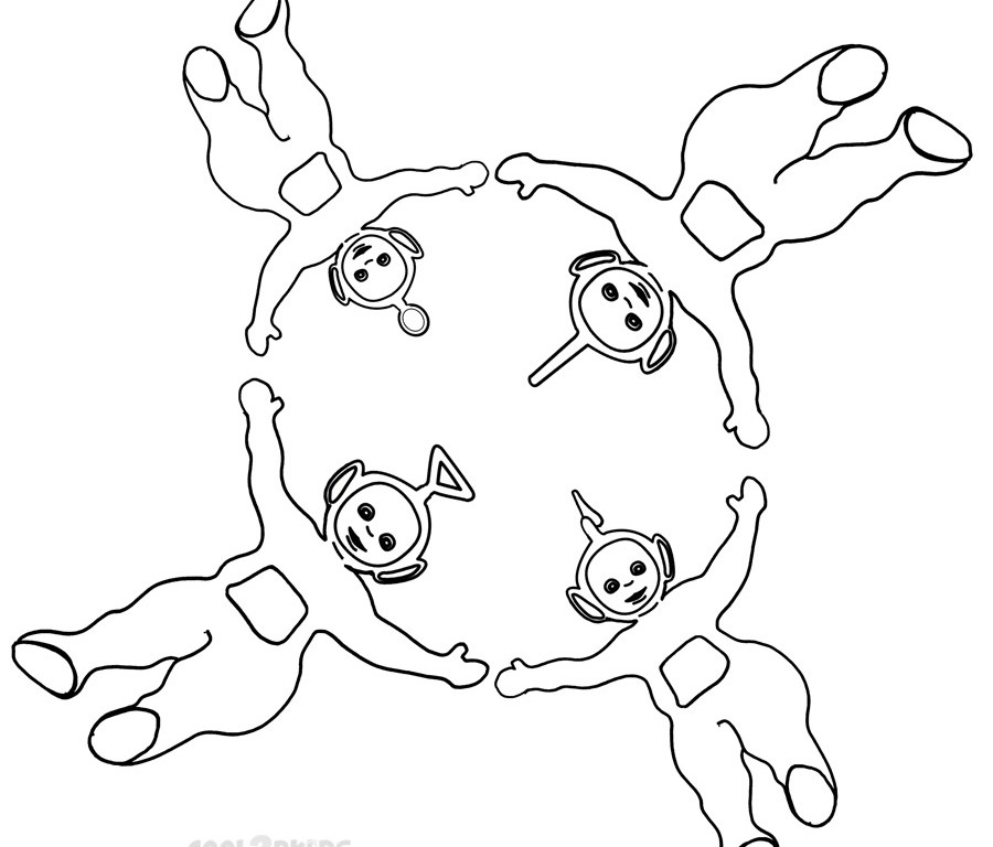 Coloring page: Teletubbies (Cartoons) #49882 - Free Printable Coloring Pages