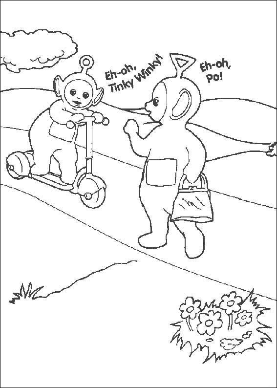 Coloring page: Teletubbies (Cartoons) #49886 - Free Printable Coloring Pages