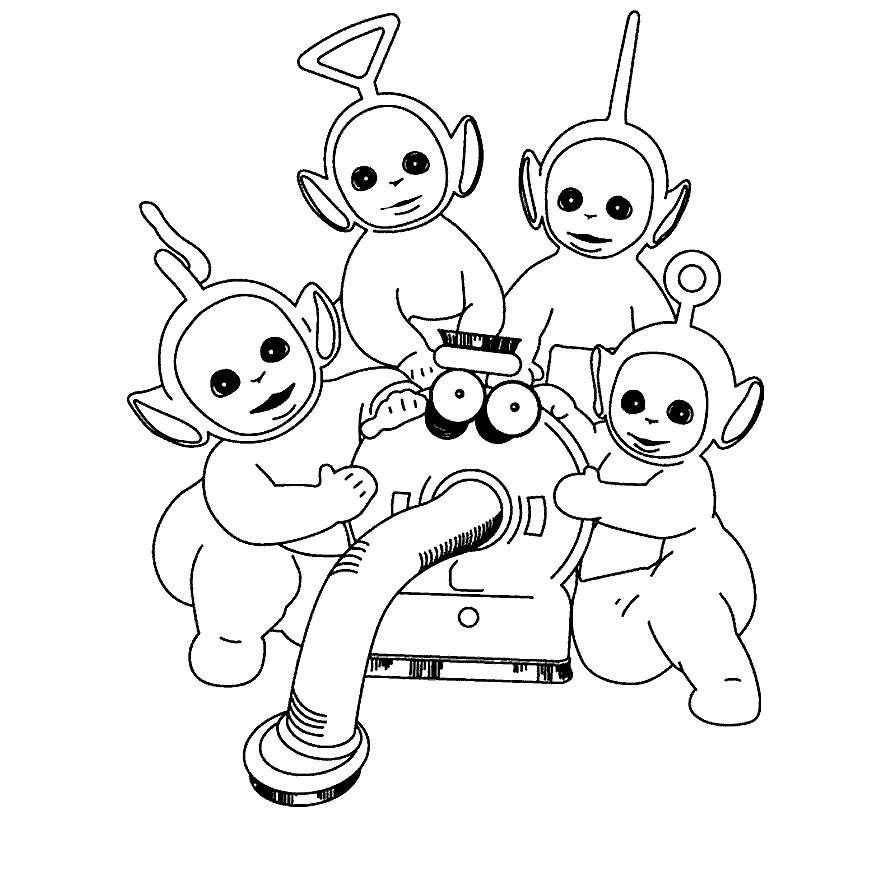 Coloring page: Teletubbies (Cartoons) #49891 - Free Printable Coloring Pages