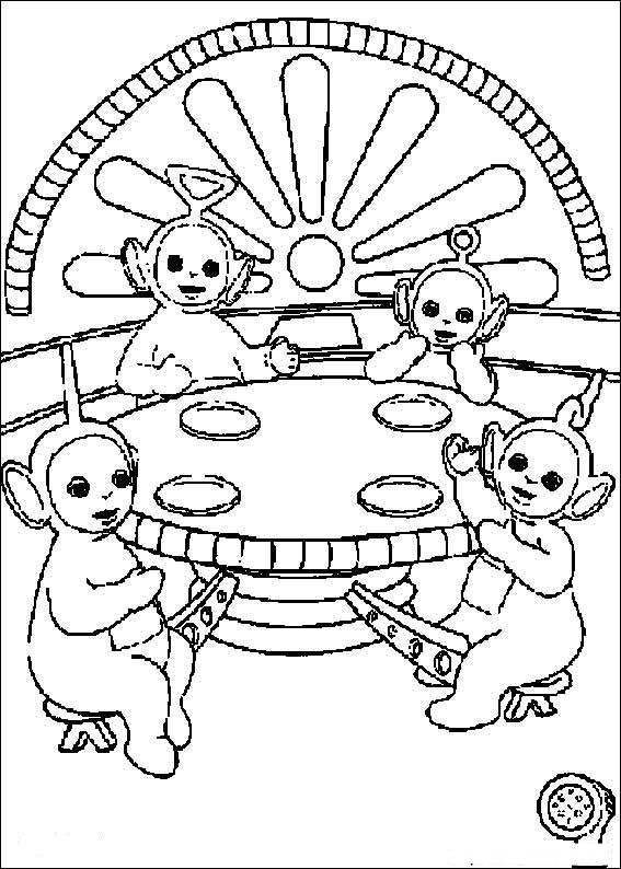 Coloring page: Teletubbies (Cartoons) #49897 - Free Printable Coloring Pages