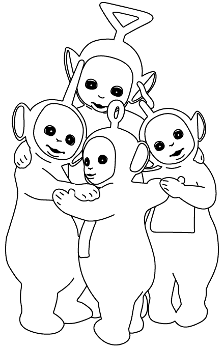 Coloring page: Teletubbies (Cartoons) #49905 - Free Printable Coloring Pages