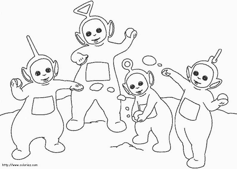 Coloring page: Teletubbies (Cartoons) #49926 - Free Printable Coloring Pages