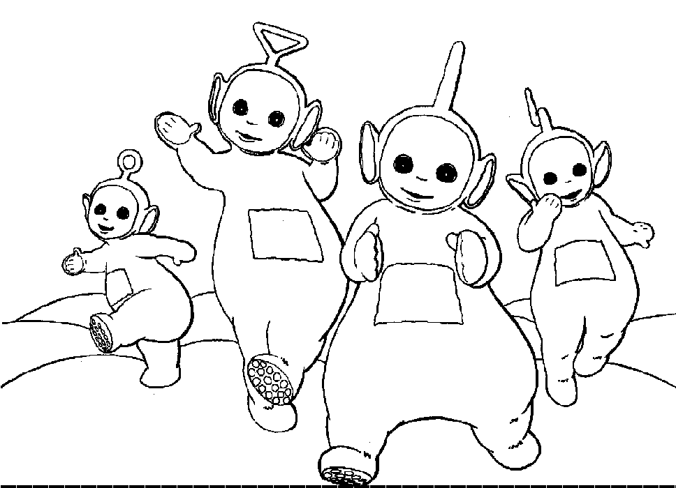 Coloring page: Teletubbies (Cartoons) #49929 - Free Printable Coloring Pages