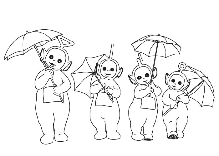 Coloring page: Teletubbies (Cartoons) #49937 - Free Printable Coloring Pages