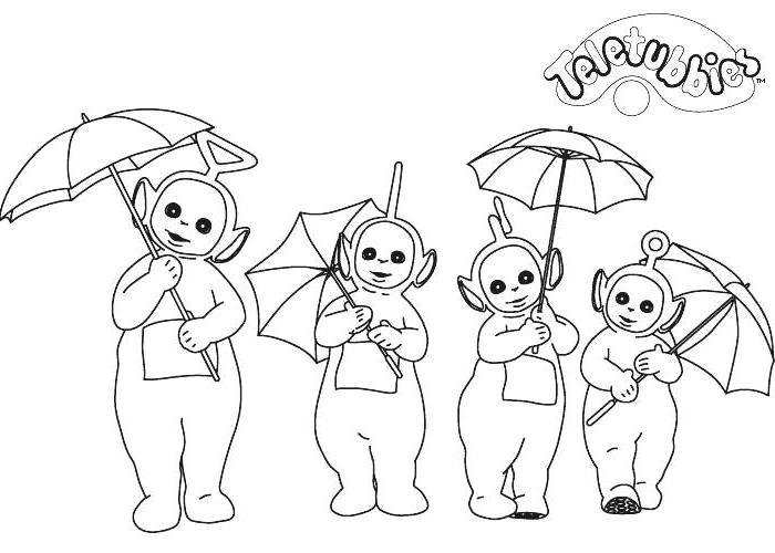 Coloring page: Teletubbies (Cartoons) #49941 - Free Printable Coloring Pages