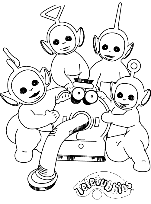 Coloring page: Teletubbies (Cartoons) #49942 - Free Printable Coloring Pages