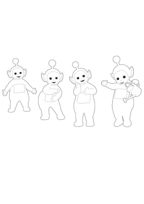 Coloring page: Teletubbies (Cartoons) #49948 - Free Printable Coloring Pages