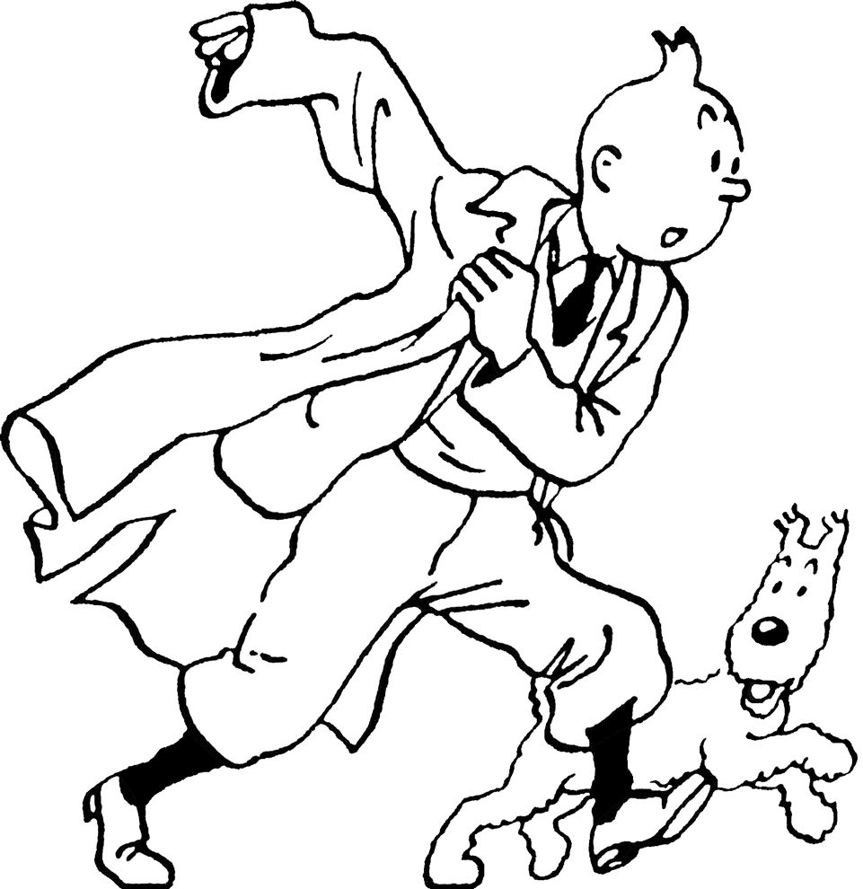 Drawings Tintin (Cartoons) – Printable coloring pages