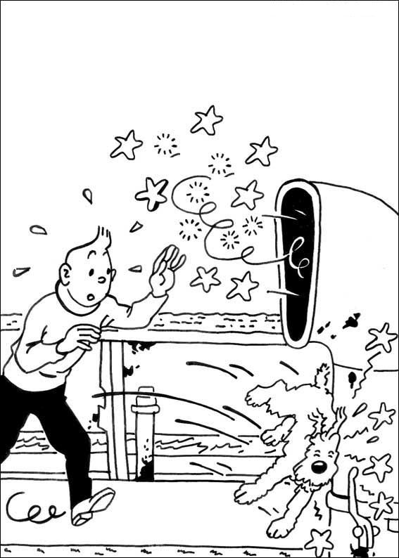 Coloring page: Tintin (Cartoons) #25721 - Free Printable Coloring Pages