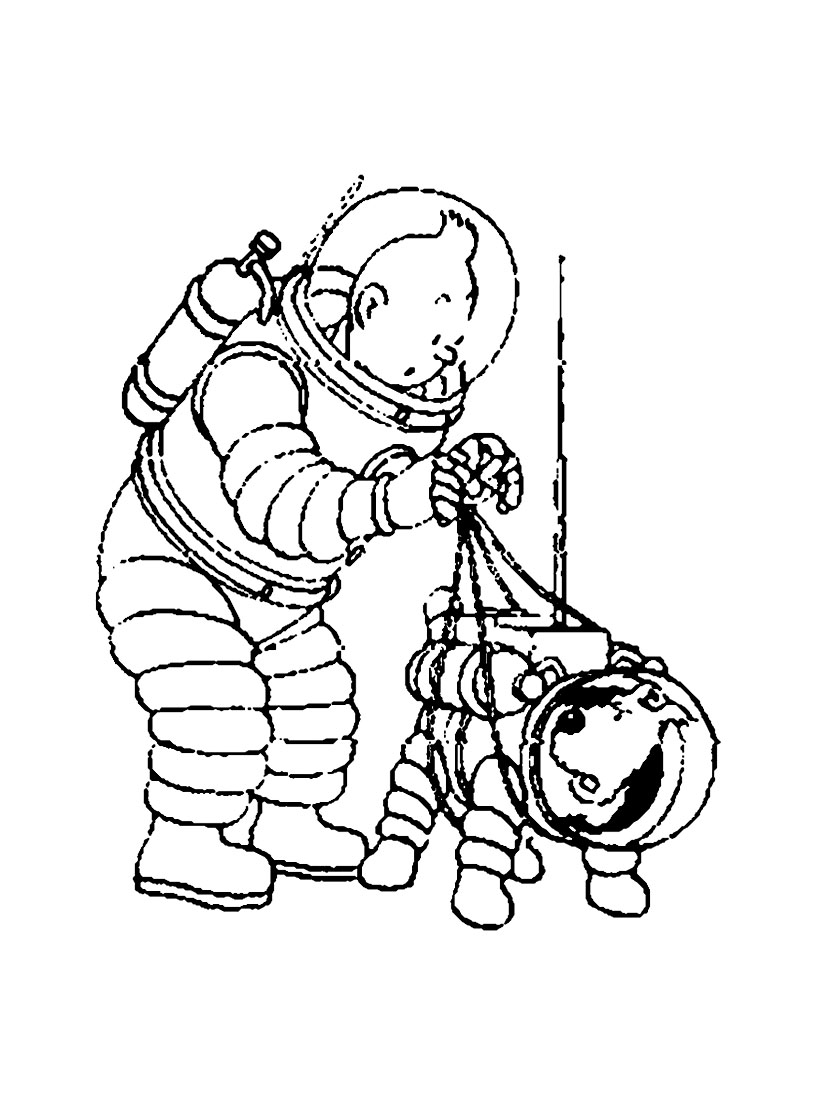 Coloring page: Tintin (Cartoons) #25725 - Free Printable Coloring Pages