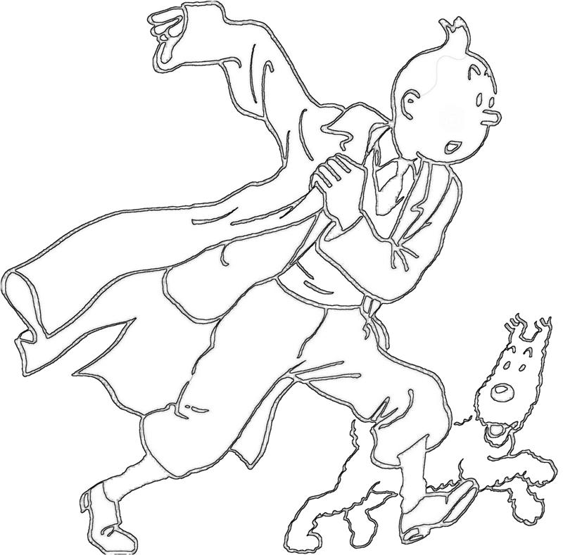 Coloring page: Tintin (Cartoons) #25814 - Free Printable Coloring Pages