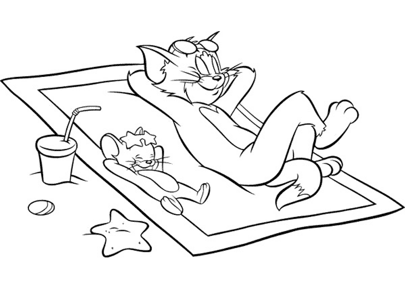 Coloring page: Tom and Jerry (Cartoons) #24173 - Free Printable Coloring Pages