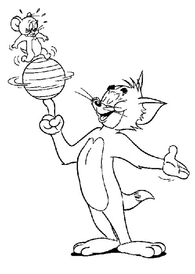 Coloring page: Tom and Jerry (Cartoons) #24190 - Free Printable Coloring Pages
