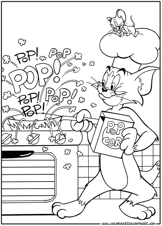 Coloring page: Tom and Jerry (Cartoons) #24193 - Free Printable Coloring Pages
