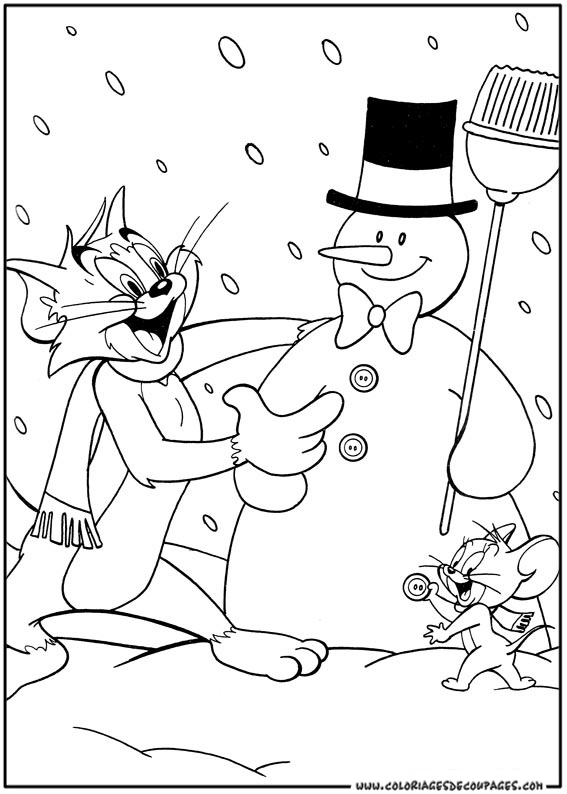 Coloring page: Tom and Jerry (Cartoons) #24198 - Free Printable Coloring Pages