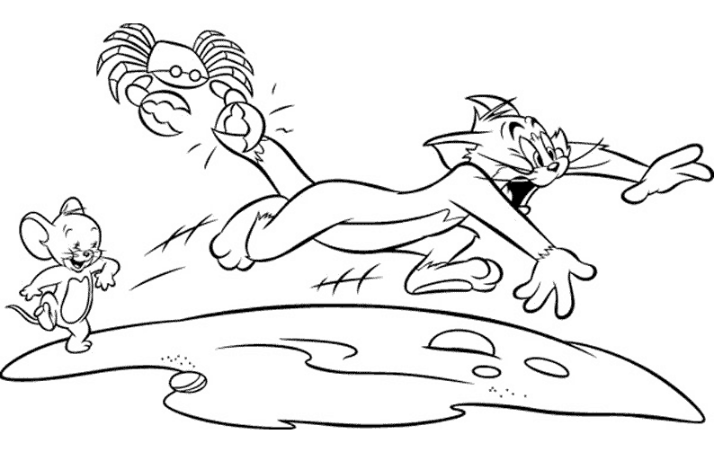 Coloring page: Tom and Jerry (Cartoons) #24200 - Free Printable Coloring Pages