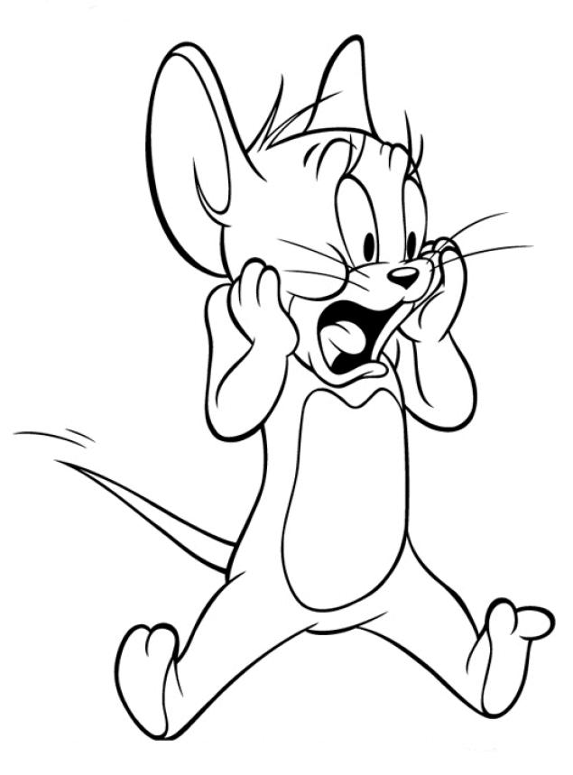 Drawing Tom and Jerry #24206 (Cartoons) – Printable coloring pages