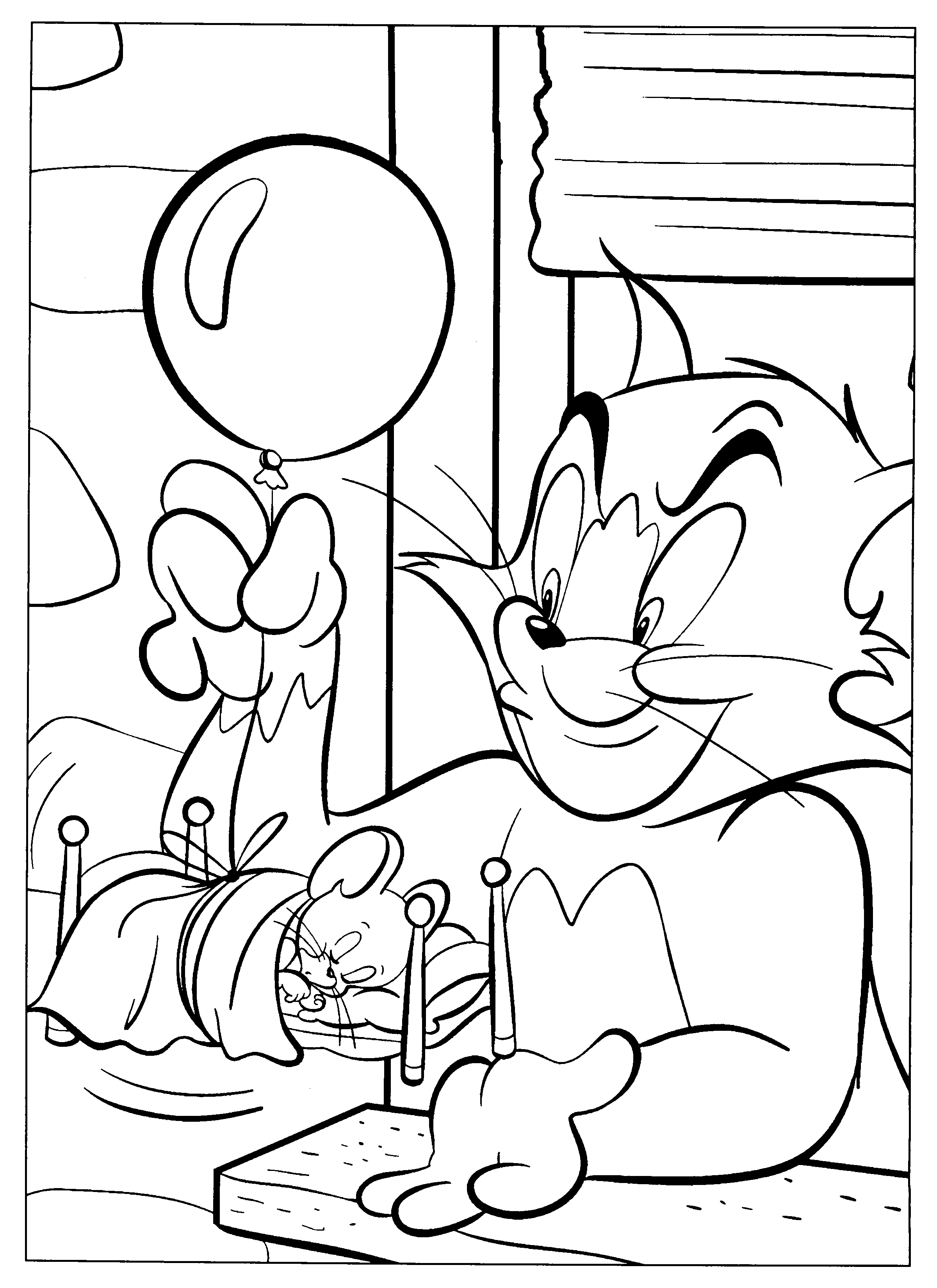 Coloring page: Tom and Jerry (Cartoons) #24207 - Free Printable Coloring Pages