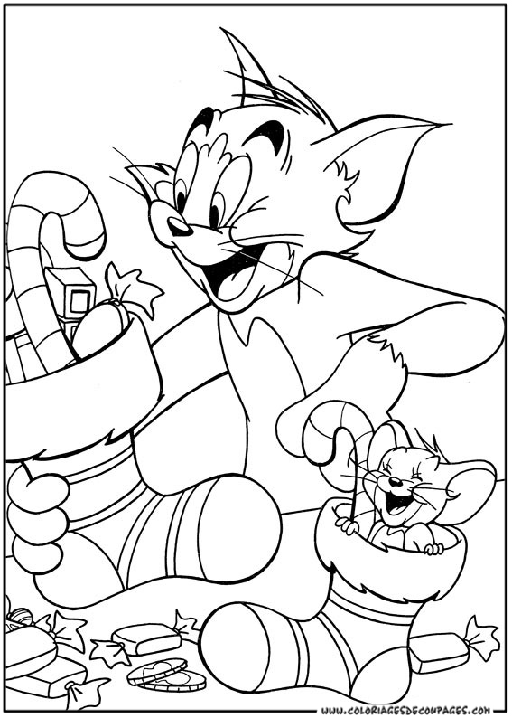 Coloring page: Tom and Jerry (Cartoons) #24216 - Free Printable Coloring Pages
