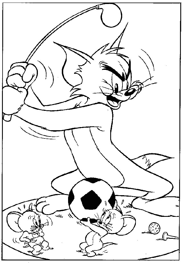 Coloring page: Tom and Jerry (Cartoons) #24217 - Free Printable Coloring Pages