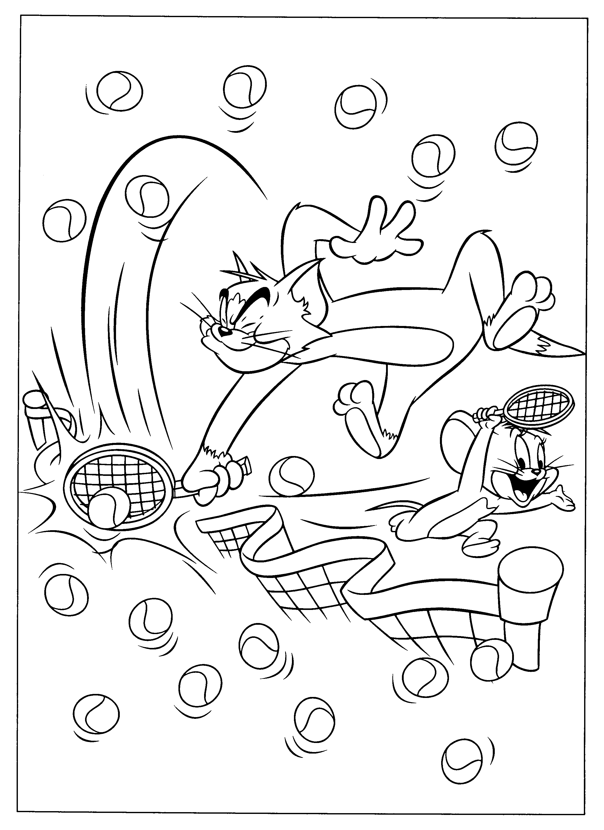 Coloring page: Tom and Jerry (Cartoons) #24221 - Free Printable Coloring Pages