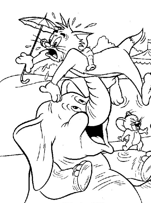 Coloring page: Tom and Jerry (Cartoons) #24225 - Free Printable Coloring Pages